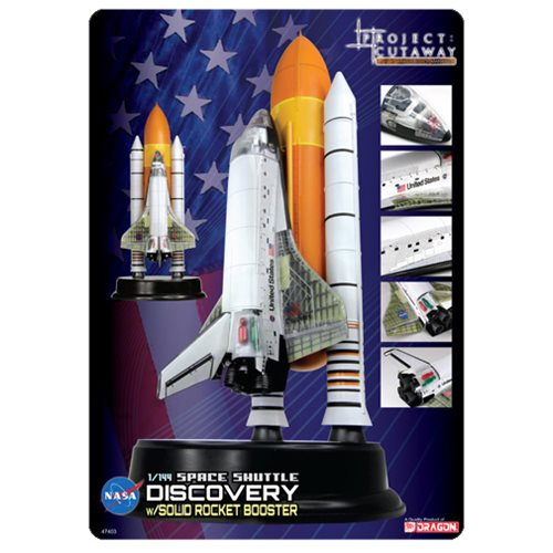 NASA Space Shuttle Discovery with Solid Rocket Booster 1:144 Scale Model Kit